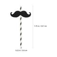 thumbnail image 4 of 20Pcs Party Straws Festival Beverage Accessory Decoration Prop Black, 4 of 8
