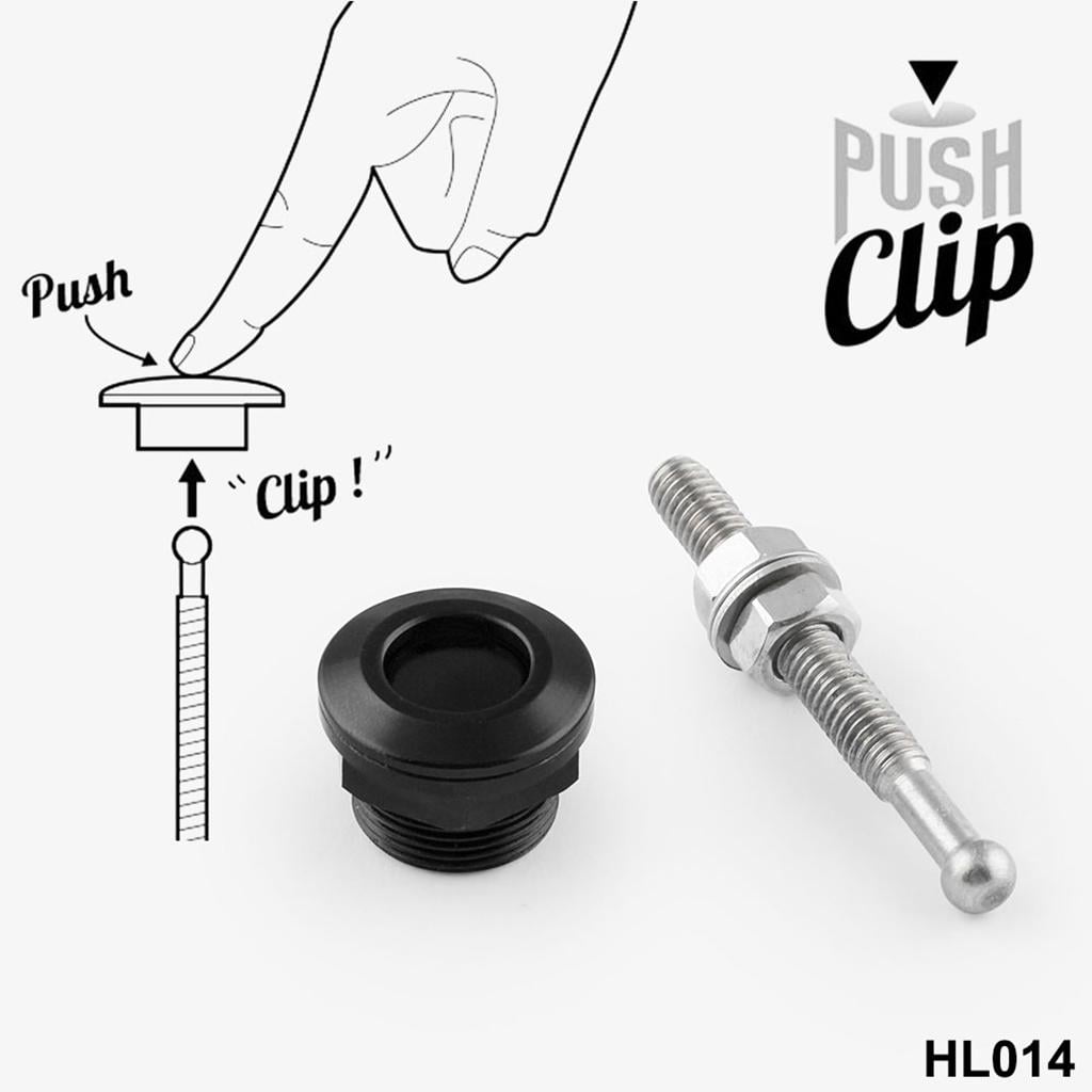 jiaping 4Pcs 22mm Quick Release Latch Push Button Car Hood Pin Bonnet Lock Bumper Clip