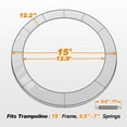 thumbnail image 4 of ExacMe Trampoline Replacement Safety Pad Round Spring Cover, 15ft Green, 4 of 9