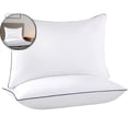 thumbnail image 1 of Dvruxg 2pcs Satin Stripe Pillow Core Home Use Pillow Core Multi Sleeping Position Pillow Core Various Sleeping Position Pillow Core, 1 of 5