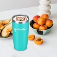 thumbnail image 2 of Godmother Gift - Godmother Travel Tumbler, Mother’s Day Tumbler, 20Oz Insulated Stainless Steel Travel Tumbler with Lid and Straw - Mom Gift for Mother’s Day, Birthday, Christmas, Aqua Blue, 2 of 6