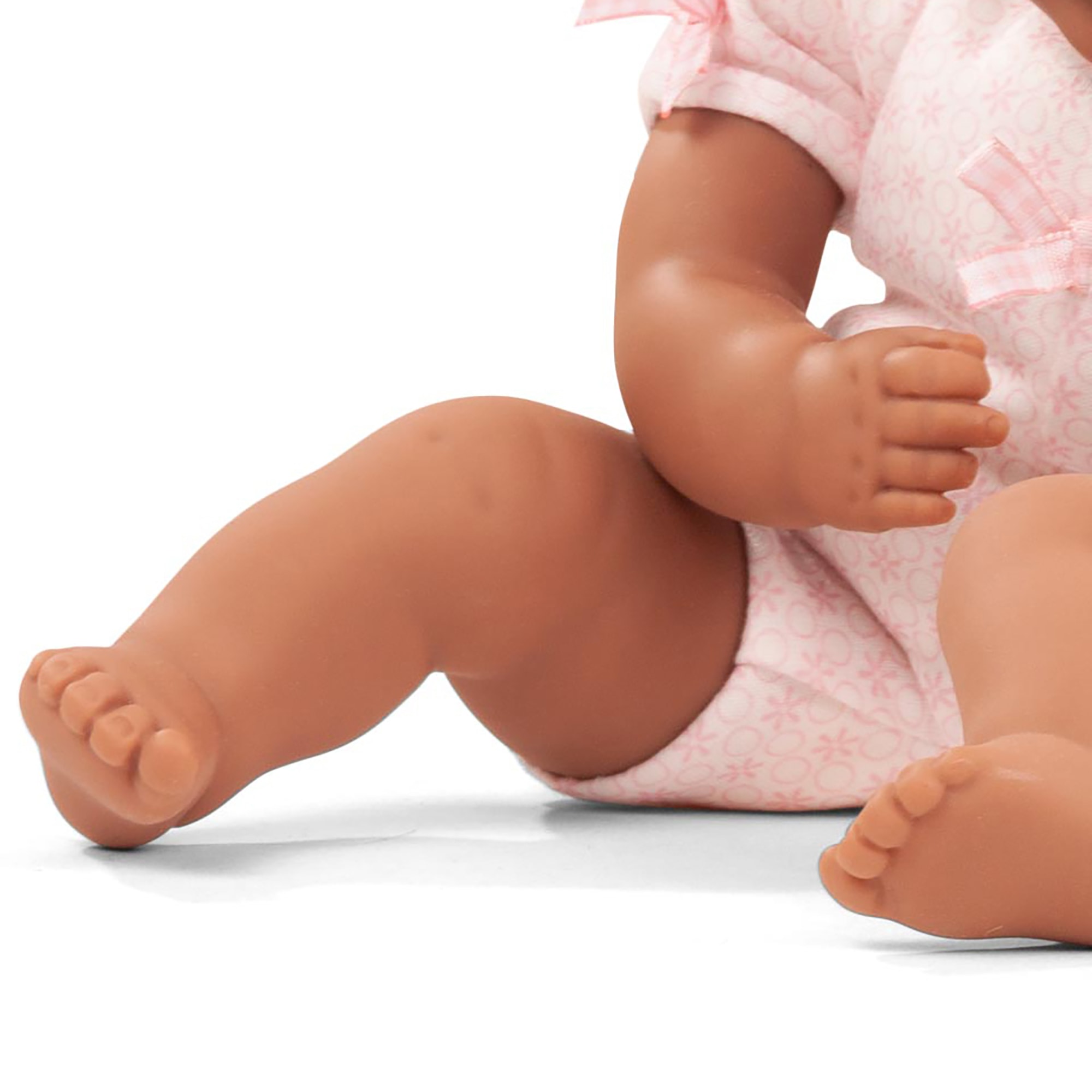 Gotz: Muffin To Dress Baby: Cutie - 13" African American Doll, Soft Pink Floral Outfit & Sock Hat, Soft Body, Sleepy Eyes, Collectible Toy, Kids 18mo+