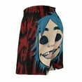 thumbnail image 4 of Gorillaz Men's Swim Trunks Board Shorts Drawstring Elastic Waist Quick Dry Swimsuits Beach Shorts with Pockets L, 4 of 8