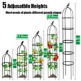 thumbnail image 3 of 6.73FT Obelisk Trellis for Climbing Plants,81"Heighten Metal Garden Trellis,Plant Support for Climbing Vines,Flowers Stands,Thickened Tube Black Plant Tower, 3 of 7