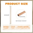 thumbnail image 2 of Uxcell Copper Round Tube, 11mm OD x 0.5mm Wall Thickness x 200mm(7.9") Length Pure Copper Tube Seamless Metal Straight Pipe Tubing for DIY Crafts Industry Construction(Pack of 2), 2 of 7