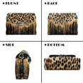 thumbnail image 2 of SCRAWLGOD Leopard Pearl Print Beige Black Crossbody Bags for Women Trendy PU Leather Shoulder Handbags Purses for Women with Detachable Chain Strap, 2 of 7