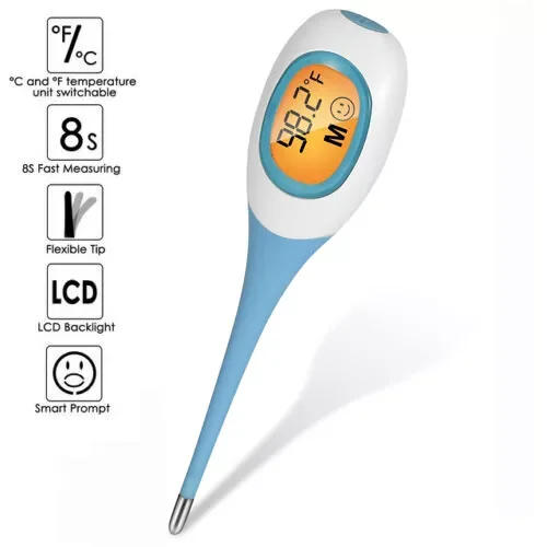 Electronic Digital LCD Oral Thermometer,Accurate Fast Reading Thermometer,Armpit Thermometer with Memory for Adults and Kids Thermometer