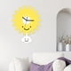 thumbnail image 5 of Reloj de pared de péndulo, decorativo, creativo, con diseño de dibujos animados, silencioso, con forma de sol, ideal para aulas, cocinas, hoteles, com, 5 of 9