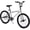 Silver, variant on ICEELF 20/24'' BMX Bike for Kids 6-14, Boys & Girls Bicycle with 4 Pegs, High-Carbon Steel Frame, 360° Handlebar Rotation