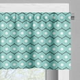 thumbnail image 5 of Ambesonne Abstract Valance & Curtain, Circles and Stripes, 55"x36", Seafoam Black White, 5 of 6