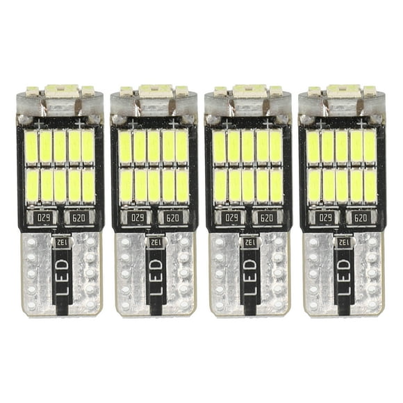 Unique Bargains T10 194 168 W5W 2825 Canbus 4014 26SMD Car Interior LED Bulbs Aluminum Alloy White Light 4 Pcs
