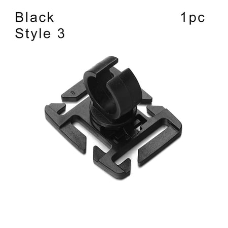 1/2/5pcs Camp Hike Backpacks Locking Carabiner Outdoor Molle Webbing EDC tool Mountain Clamp Hose Clamp D Ring Clip Strap Hang Buckle BLACK 1PC STYLE 3