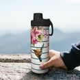 thumbnail image 7 of Pofeuu Bird and Floral Print 18oz Sports Insulated Kettle Stainless Steel Vacuum Water Bottle Leakproof Sport Flask, 7 of 7