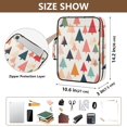 thumbnail image 3 of Haosy Accordion File Organizer Zipper Binder 500 Sheet 6-Tab Expanding File Folder Multi-Pocket 1.2 Inch 3 Ring Colorful Triangular Tree, 3 of 7
