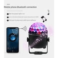 thumbnail image 4 of Mini bola mágica de música LED con Bluetooth, soporte para coche, luz de inducción colorida, lámpara de bola mágica de cristal, soporte USB, 4 of 5