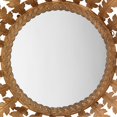 thumbnail image 3 of Benzara BM241109 Mirror with Metal Frame & Leaf Design, Brass & Silver, 3 of 5