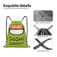 thumbnail image 4 of Fotbe Fresh Sushi Bolsa Mochila con Cordón Estampada, Bolsa de Gimnasio Deportiva, Bolsa Cinch, Bolsa con Cordón para Hombres y Mujeres-Small, 4 of 6