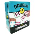 thumbnail image 2 of Front Porch Classics , Ensemble de Dominos Doubles à 15 Points de Couleur pour Rangement de Voyage en Déplacement, 2 à 12 Joueurs de 8 à 99 Ans, 2 of 3