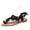 Black, variant on Utoimkio Flat Sandals for Women Under $10 Summer Womens Lace Flower Open Toe Casual Shoes Flats Comfortable Roman Sandals