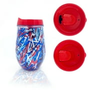 Packed Party 'Just Stream-y' Cherry Patriotic 12 oz. Wine Sipper with Lid