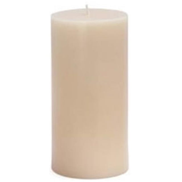 CPZ-083-12 3 x 6 in. Ivory Pillar Candles-12pcs-Case - Bulk