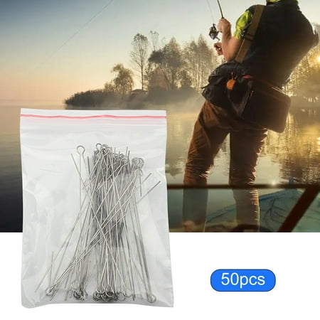 Aqyh Fishing Accessories - 50Pcs Rotating Sequin Steel Wire DIY Modification for Spinnerbait