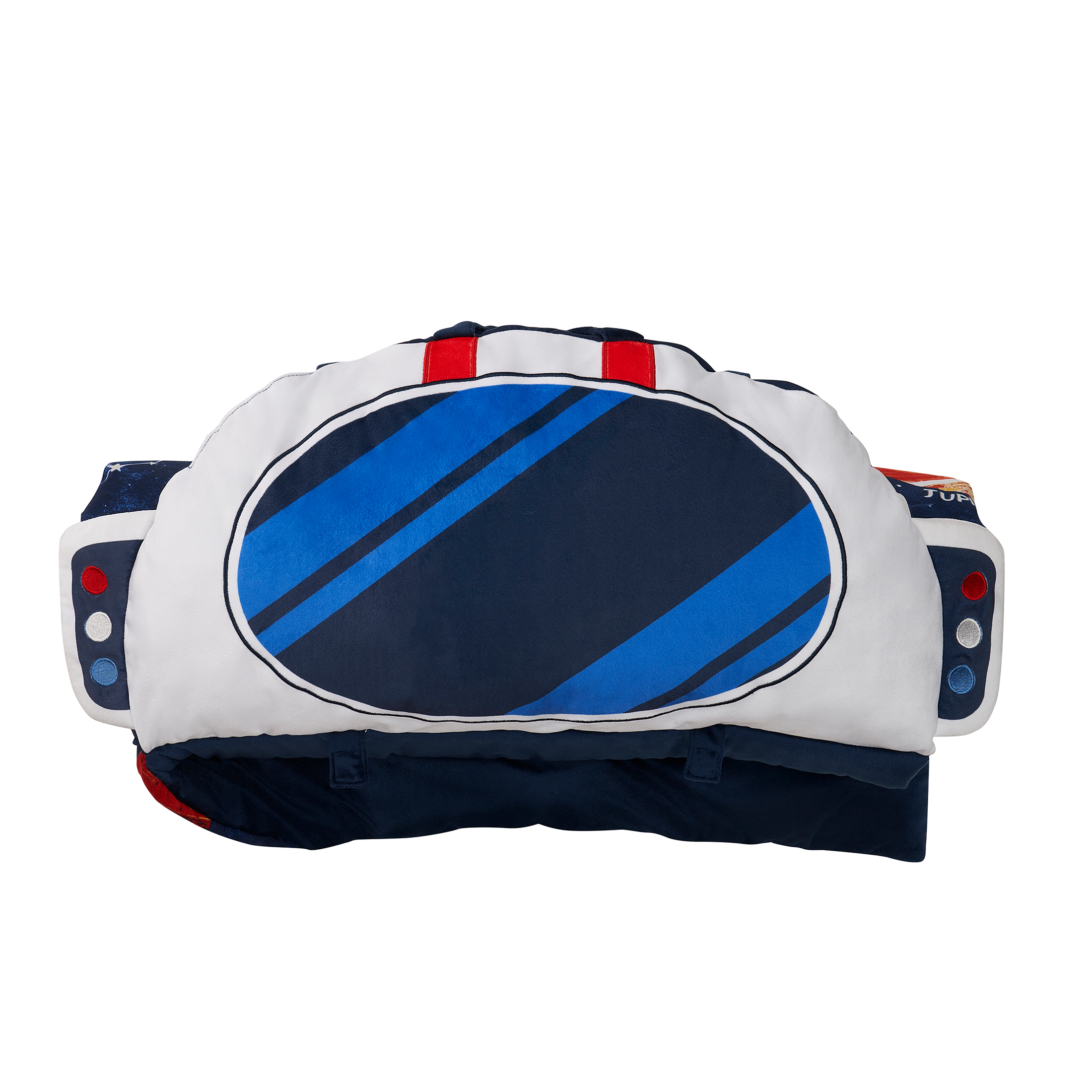 Your Zone Blue Astronaut Glow in the Dark Kids Nap Mat, 24" x 70"
