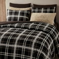 thumbnail image 4 of Wonderful Plaid Faux Wool Comforter Set – 3-Piece Cozy Stylish All-Season Bedding, 4 of 7