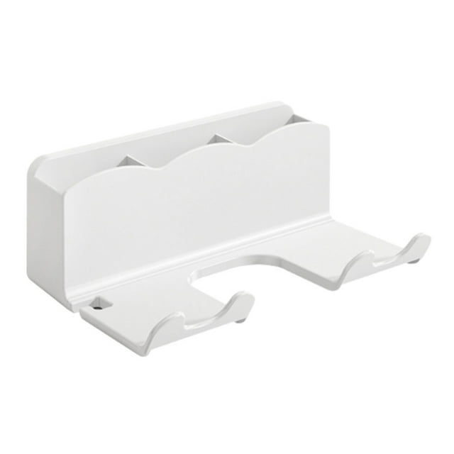 Soporte para secador de pelo Naiovety de plástico blanco