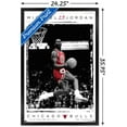 thumbnail image 2 of Michael Jordan - Dunk Wall Poster, 14.725" x 22.375" Framed, 2 of 4