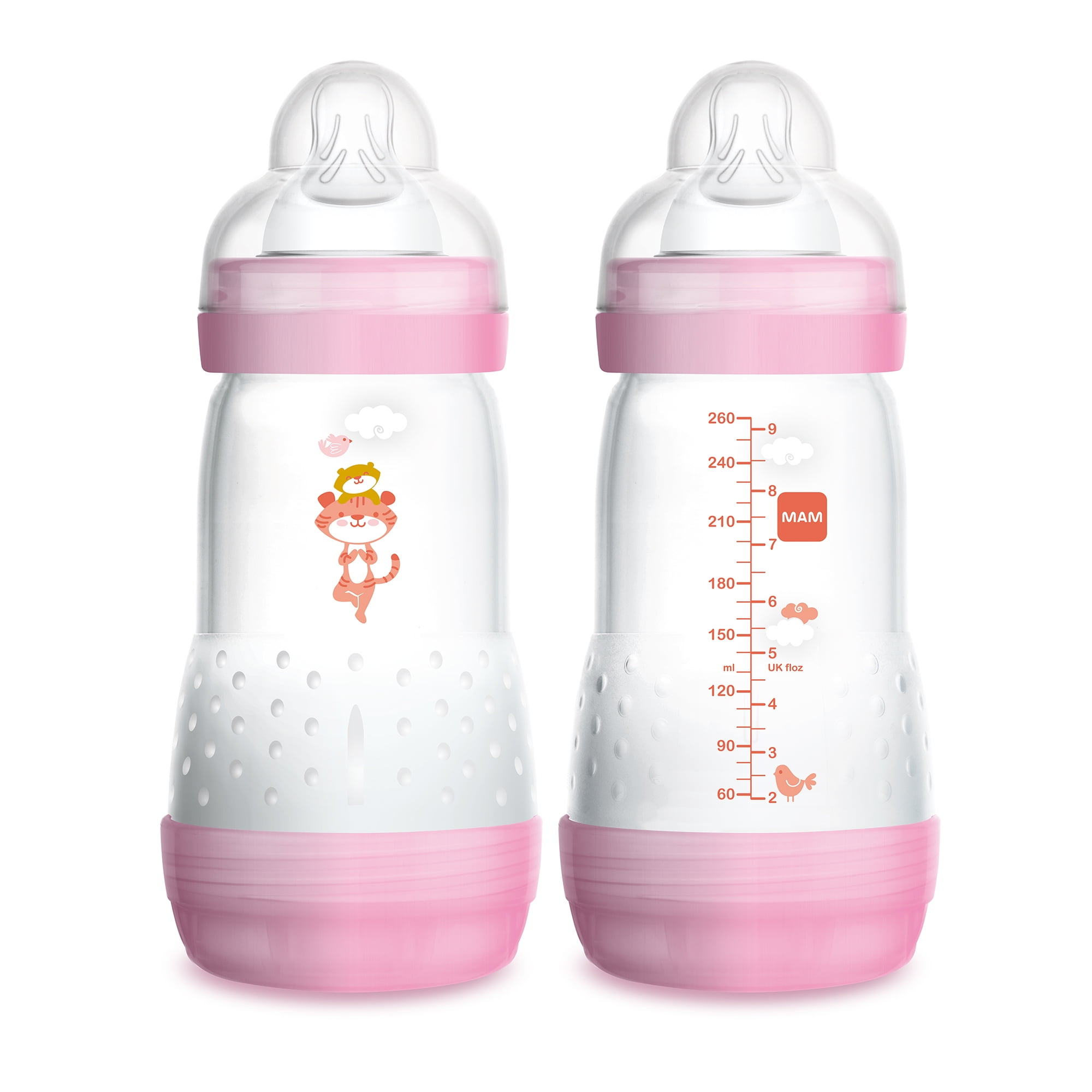 MAM Easy Start Anti Colic Bottles 160 ml 2 Pack White Baby Girl Boy Unisex 0+ 