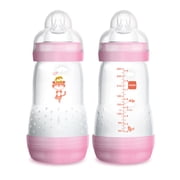 MAM Easy Start Anti-Colic Bottle, 9 oz, Girl, 2 pack