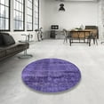 thumbnail image 4 of Ahgly Company Machine Washable Indoor Rectangle Industrial Modern Purple Amethyst Purple Area Rugs, 8' x 12', 4 of 7