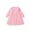 Pink, variant on Mikilon Girls Long Sleeve Dress Size 1-6 Years Casual Solid Color Graphic Princess Dress Stylish Round Neck Tulle Dress Comfortable Adorable Clothes