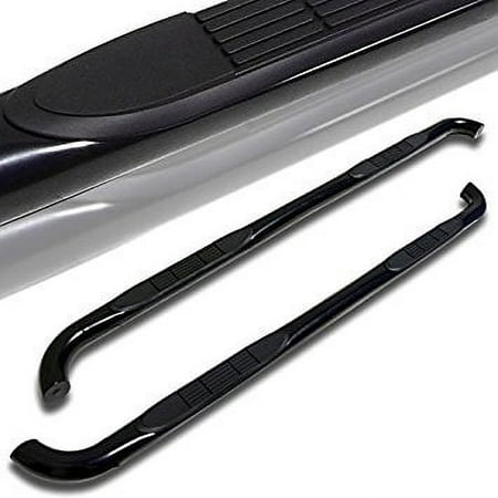 Spec-D Tuning SSB3-WRG072BK-WB Jeep Wrangler 2dr Black Stainless Steel Running Boards Side Step Nerf Bar