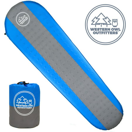 Best Self Inflating Sleeping pad Lightweight Camping Foam pad- Best for Camping Backpacking & Hiking. R Value of 4.9 - Inflatable Camping