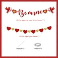 thumbnail image 5 of Valentines Day Banner Decorations, Red Gold Glitter Be Mine Banner Heart Garland Decorations for Valentine's Day, Wedding Anniversary Engagement Party Supplies, 5 of 5