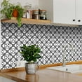 thumbnail image 2 of Mi Alma Abstract Gray Tile Stickers - Removable Vinyl 4x4, 24 pcs, 2 of 11