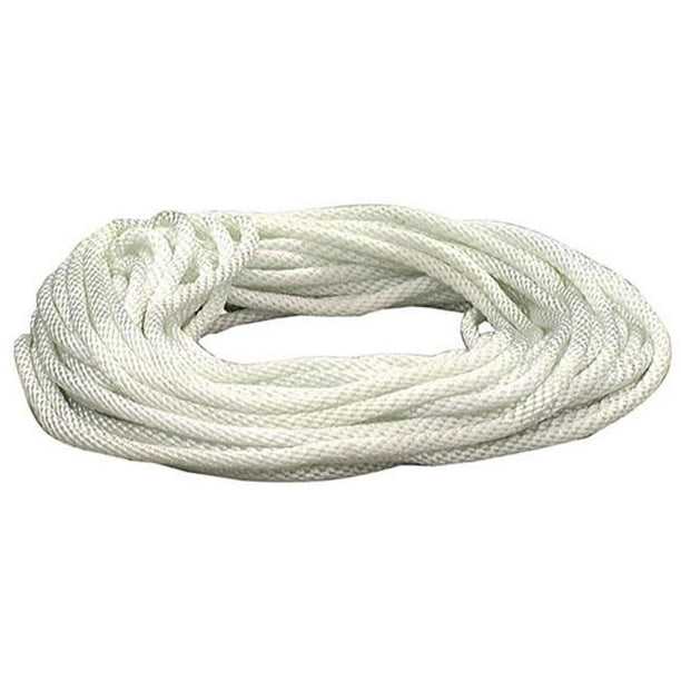 19in. X 50ft. White Nylon Solid Braid Rope 