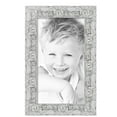 thumbnail image 2 of ArtToFrames 14" x 25" Platinum Baroque Luxe Picture Frame, 14x25 inch Silver Wood Poster Frame (WOM-5265),  Pack, 2 of 7