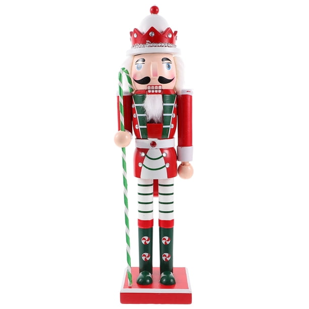 Figura de Cascanueces de Madera para Navidad, Estatua de Cascanueces, Decoración Navideña de Escritorio