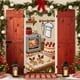 thumbnail image 1 of 3D Embroidery Christmas Door Curtain Holiday Decorative Cover for Front Door Wall Party Festival Home Decorations, 1 of 6