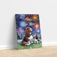 thumbnail image 3 of Happy New Year Basset Hound Family Cheer Winter Midnight Firework Vertical Matte Canvas Poster Bassets Dog Breed Lovers Gifts Idea Wall Art Home Decor - 02025, 3 of 5