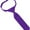 Purple, variant on Infant's Toddler's 8 inch Solid Color Pre-Tied Hook and Loop Band Tie - Purple