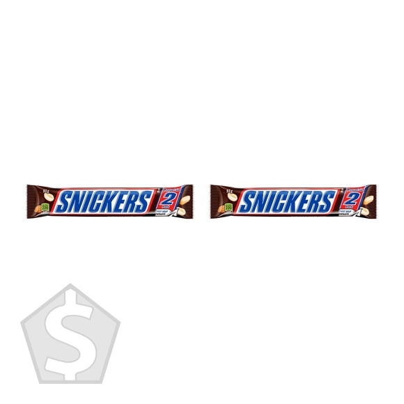 Snickers Barres de Chocolat King Size, 24 X 93 g - Lot de 2
