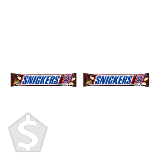 Snickers Barres de Chocolat King Size, 24 X 93 g - Lot de 2