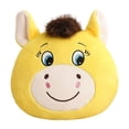 thumbnail image 2 of Chinese Happy Lunar New Year Spring Festival Throw Pillow,2026 Year of The Horse Mascot Plush Decoration,Home Car Decor(13.8 inch,Yellow), 2 of 4