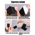 thumbnail image 4 of 2 Rolls Strong Nylon Self Adhesive Double-Sided Tape, Adhesive & Cuttable Sticky Strips, Suitable For Office Curtains, Carpet, Table & Chair Covers, S, 4 of 5