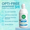 thumbnail image 6 of Opti Free PureMoist Contact Lens Disinfecting Liquid Solution for Daily Use, 10 oz, 6 of 8