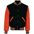 thumbnail image 3 of Holloway Sportswear M Varsity Jacket Black/Burnt Orange/Burnt Orange 224183, 3 of 4